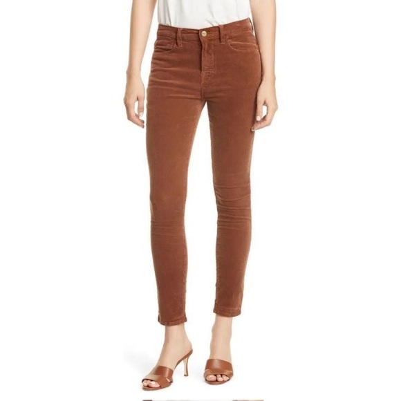 Frame Denim Le High Skinny Corduroy Pants in Butterscotch - Picture 14 of 14